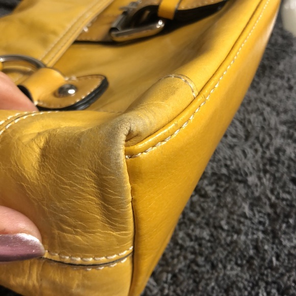 Giani Bernini yellow mustard purse - Picture 7 of 11